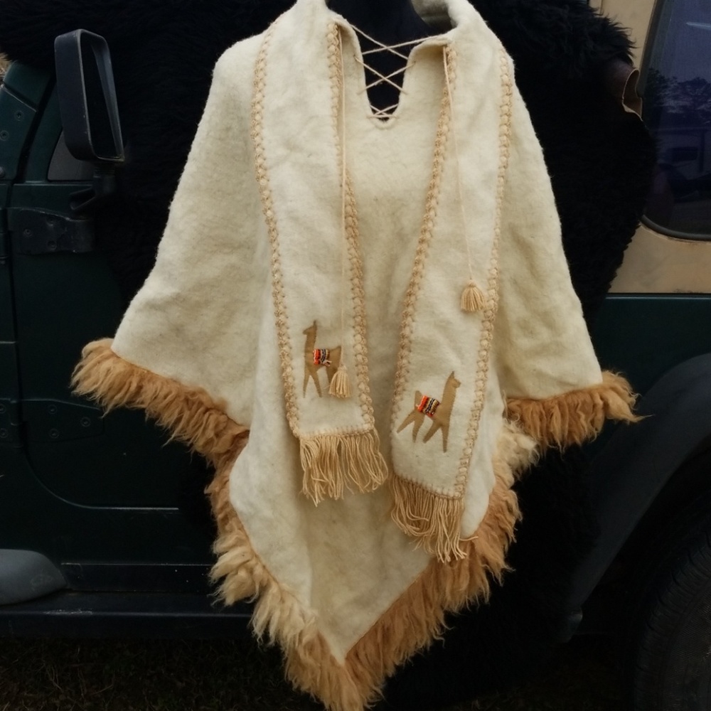 Peruvian Alpaca Poncho